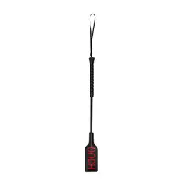 OUCH Short Rectangular Impact Crop with Imprint Handle Black