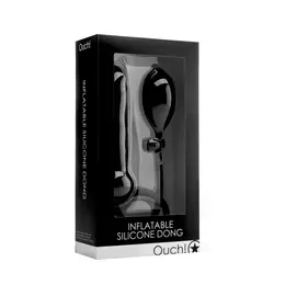 Shots Inflatable Silicone Device Adjustable Size Black 8714273951113