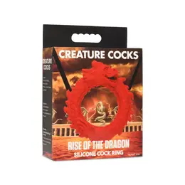 Blush Novelties Rise of the Dragon Silicone Ring Red - Flexible Design