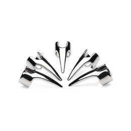 XR Brands Clawed Sensation Rings Set Stainless Steel 5 pcs Adjustable