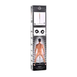 XR Brands Squat Adjustable Spreader Bar with Ankle Cuffs & Removable Attachment