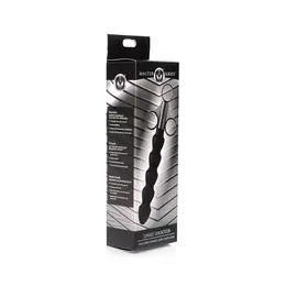 XR Brands Silicone Links XL Lubricant Applicator - 5-Loop, Black