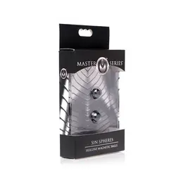 Sin Spheres XL Silicone Magnetic Lube Applicator with Beads 6-Bulb