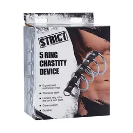 XR Brands Gates of Hell Model - Five-Ring Stainless Steel System
