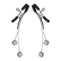 XR Brands Adjustable Nipple Clips with Rhinestone Embellishments