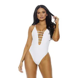 Forplay Santa Marta One Piece Swimsuit XL with Gold Accents