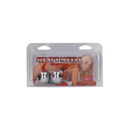 Heavy Metal Duospheres Ben Wa Balls Stainless Steel 2-Piece Set