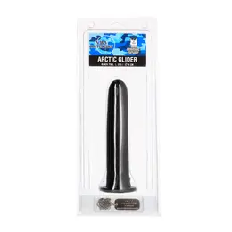 Domestic Partner Arctic Glider Black - Flexible Intimate Plug, Medium