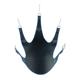 Avanua Leather Sling Blue Trim 5 Attachment Points 113x122cm