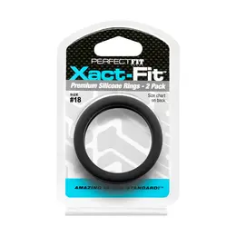 Perfect Fit Xact-Fit #18 Intimate Support Rings 2-Pack, Soft Silicone