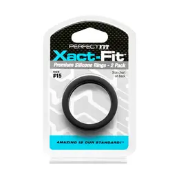 Perfect Fit Xact-Fit #15 Precision Fit Ring 2-Pack - Flexible Silicone