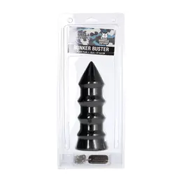 Domestic Partner Bunker Buster Black Large Anal Plug Soft Rubber