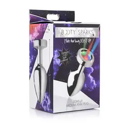 Light Up Medium LED Aluminium Plug - Multicolor Lighting Effect