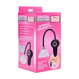 XR Brands Digital Vulva Pump Automatic System Transparent 848518030917