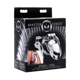 Rikers 24-7 Stainless Steel Secure Locking Chastity Cage - Compact Design