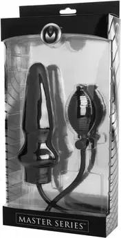 XR Brands Expand XL Inflatable Intimate Plug - Adjustable Size, Black