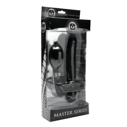 Incubus Inflatable Dual-Function Gag with External Attachment Black