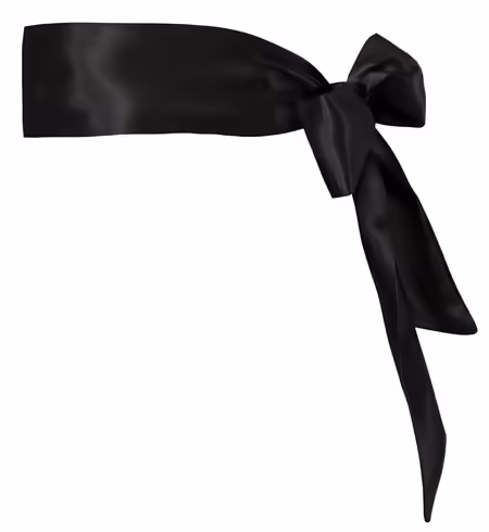 AccessOIRES Свързващ шал черен сатен 150 см