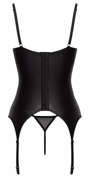 LINGERIE Срок на годност Сутиен Баски L черен с червени акценти