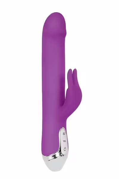 Dancing Pearl Rabbit Purple силиконова интимна машина с движещи се топки, лилав, 23,5 см