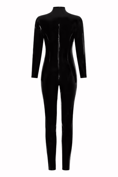 Total Eclipse Catsuit Black S костюм с датска ключалка