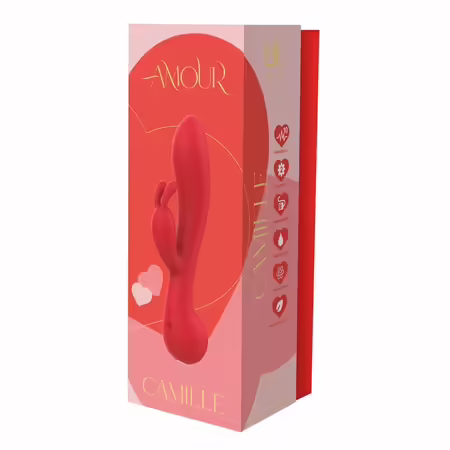 AMOUR Заек Vibe Camille силикон, 2 мотора, водоустойчив 22 см