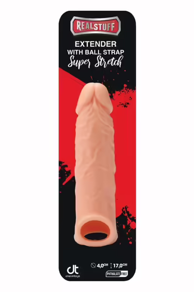 realSTUFF Extender with Ball Strap 17 см силиконова анатомична