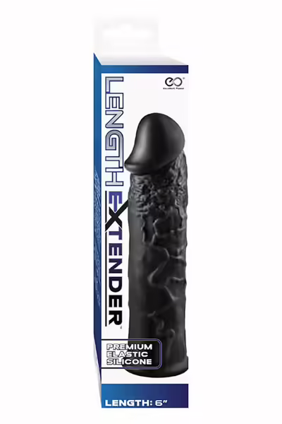 Length Extender Sleeve 6 Inch Black гъвкав капак на разширението