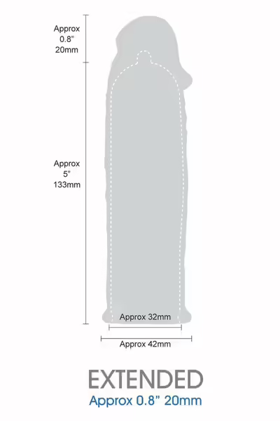 Length Extender Sleeve 6 Inch Black гъвкав капак на разширението