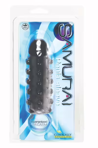 SAMURAI Penis Sleeve Black еластични черни интимни ръкави