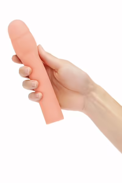 Extra Realistic Extender Flesh 18 см гъвкаво покритие на TPE