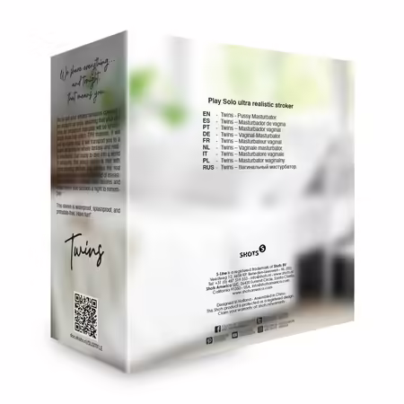 Twins Комплект от 2 анатомични ръкава интимни плътски TPR
