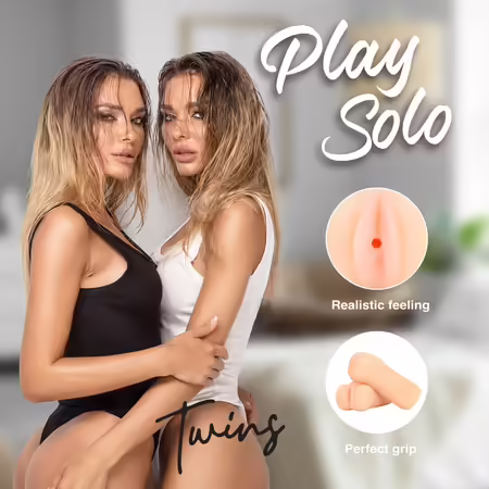 Twins Комплект от 2 анатомични ръкава интимни плътски TPR