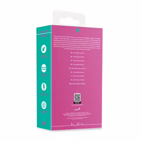Mini Rabbit Vibrator Pink компактен двузонен масажор, силикон