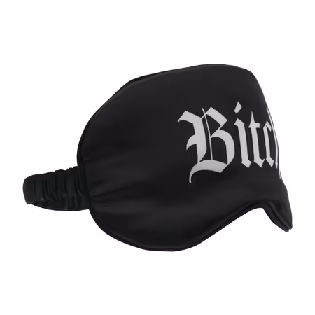 Bijoux Indiscrets Printed Satin Mask Black сатенна маска с печат