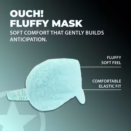 Bijoux Indiscrets Fluffy Mask Powder Blue мека маска за очи