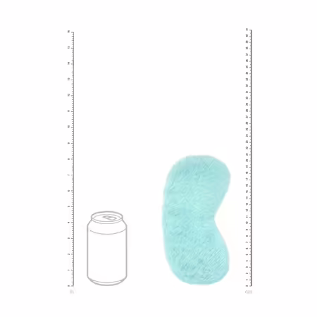 Bijoux Indiscrets Fluffy Mask Powder Blue мека маска за очи