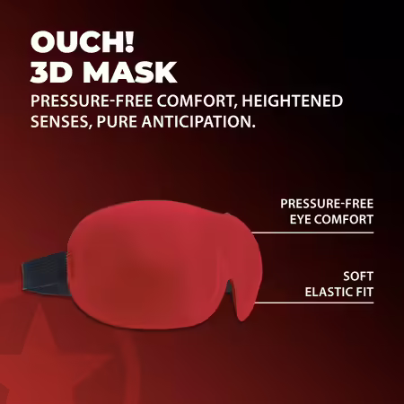 Loving Joy 3D Mask Red анатомична превръзка за очи, удобна