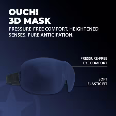 Loving Joy 3D Mask Navy анатомична превръзка за очи с мека материя