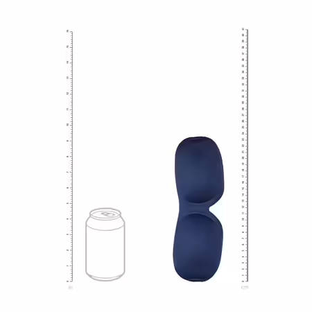 Loving Joy 3D Mask Navy анатомична превръзка за очи с мека материя
