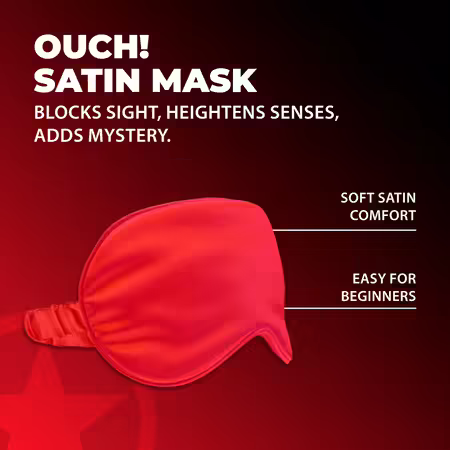 LoversPremium Satin Mask Red сатенена превръзка, червена