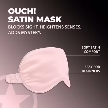 LoversPremium Satin Mask Powder Pink сатен маска, розов