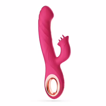 Mirenca Wiggle Rabbit Pink мултифункционален силиконов масажор 22,5 см