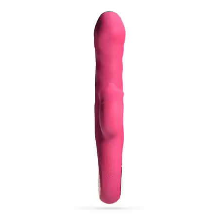 Mirenca Wiggle Rabbit Pink мултифункционален силиконов масажор 22,5 см