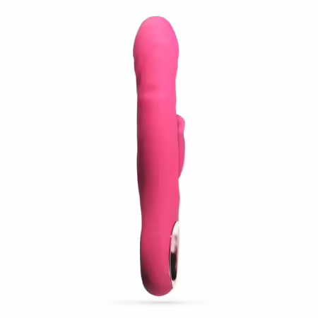 Mirenca Wiggle Rabbit Pink мултифункционален силиконов масажор 22,5 см