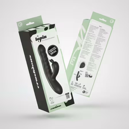 Lapin Black Интимно устройство с функция на движение и двойна стимулация