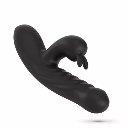 Lapin Black Интимно устройство с функция на движение и двойна стимулация