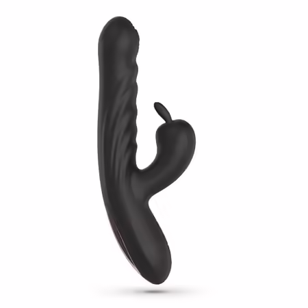 Lapin Black Интимно устройство с функция на движение и двойна стимулация
