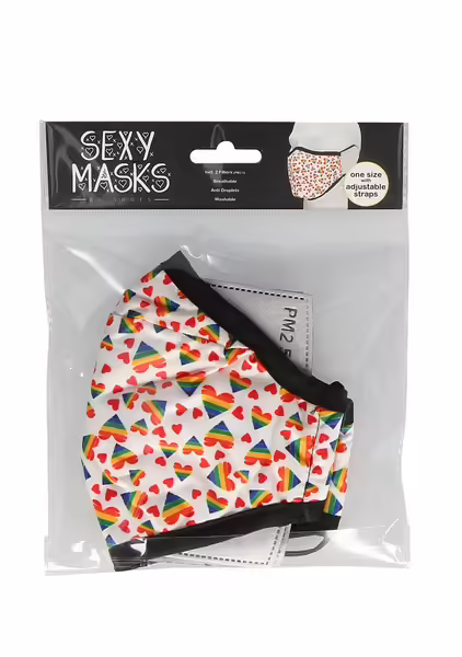 Shots Hearts Маски за памук защитна маска с регулируема