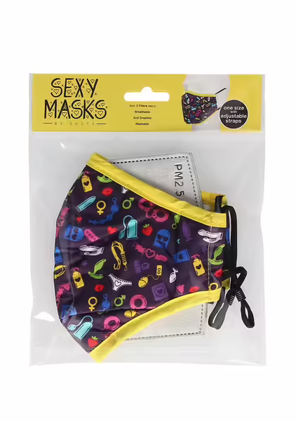 KINKY COLLECTION Mask Fashion Classic черна, регулируема, с филтър